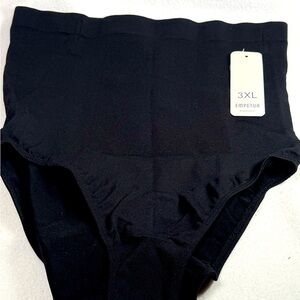 Empetua by Shapermint Black  High-Waisted Shapewear. Panty. Black. 3XL